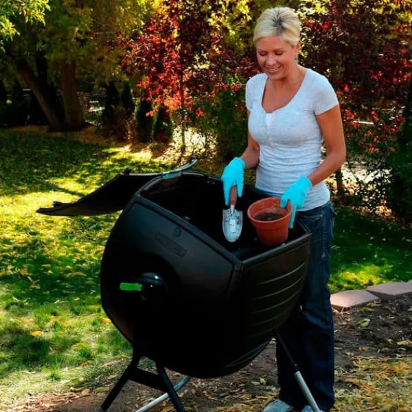 New Color Baby Kapacitet Til Komposteringsterning 189l 75x81x113 Cm Sort Kompostering
