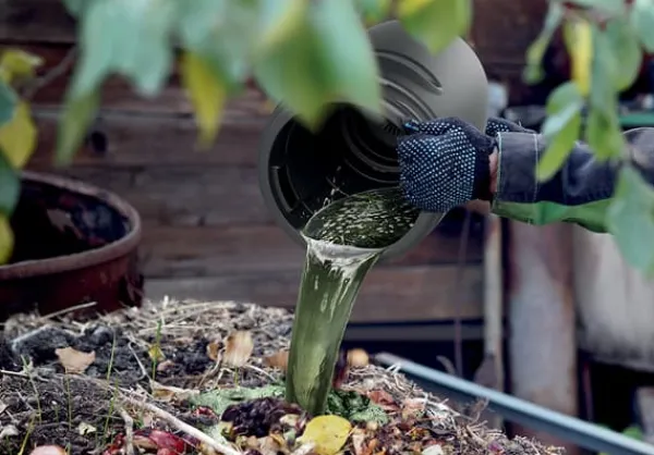 New COMBIOLIQ 25L havegødningstank med hane, sort Regntønder