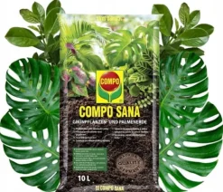 Jord & Sand^Compo Sana Substrat til grønne planter og palmer 10L Tørv, perlit, agrosil, kalk Compo Sana
