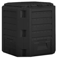 Kompostering^COMPOGREEN KOMPOSTBEHOLDER 380 L SORT - PP-IKST380CZ