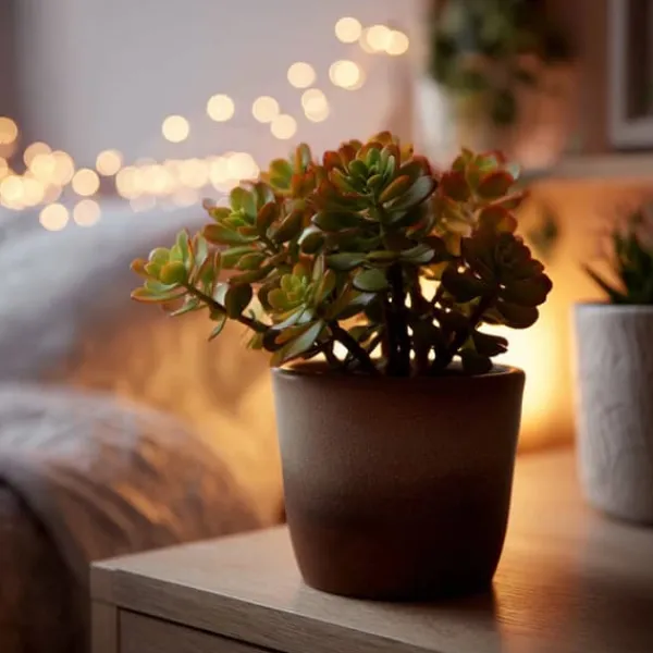 Outlet Crassula sukkulent plante - Crassula ovata 'Sunset' - Højde 15-20cm - ⌀12cm Krukkeplanter Indendørs