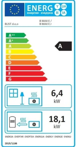 New CV brændeovn - energimærke A - 26kW Brændeovne