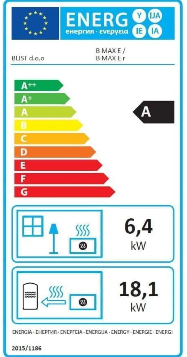 New CV brændeovn - energimærke A - 26kW Brændeovne