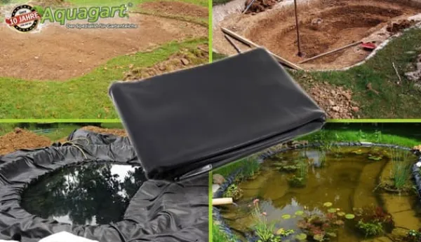Springvand & Damme^Dam liner PVC 7 m x 4 m 0,5 mm Sort Have dam liner