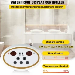Sale Dampgenerator, 44,5x18,2x31,3 cm, rustfrit stål Sauna