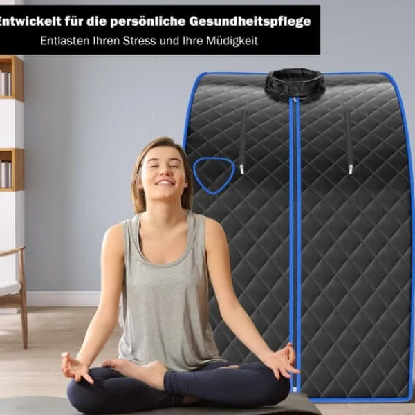 Hot Dampsauna, 78x87x101 cm, Sort Sauna