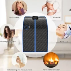Hot Dampsauna, 78x87x101 cm, Sort Sauna