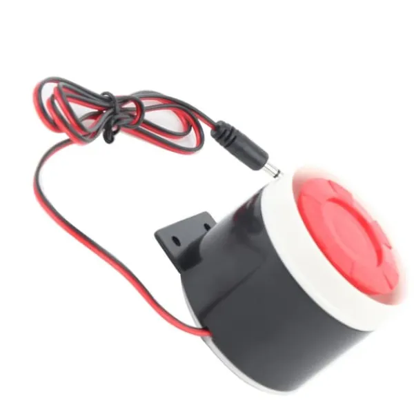 Outlet DC 12V Kablet Mini Alarmhorn Hjemmesikkerhed 110 dB Lydalarmeringssystem Hjemmealarmsystemer