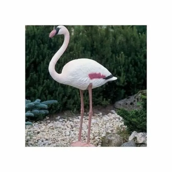 Havedekorationer^Dekorativ havefigur Ubbink Harpiks Lyserød flamengo