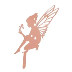 Hot Dekorativa trädgårdsstakar Fairy Silhouette Metal Yard Stakes Arts Utomhus Trädgårdsdekor Vårdekor Havedekorationer