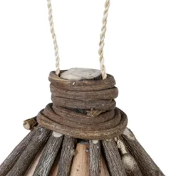 Til Fugle & Småvildt^Dekorativt fuglehus, Træ, 39x21x14 cm, Natur
