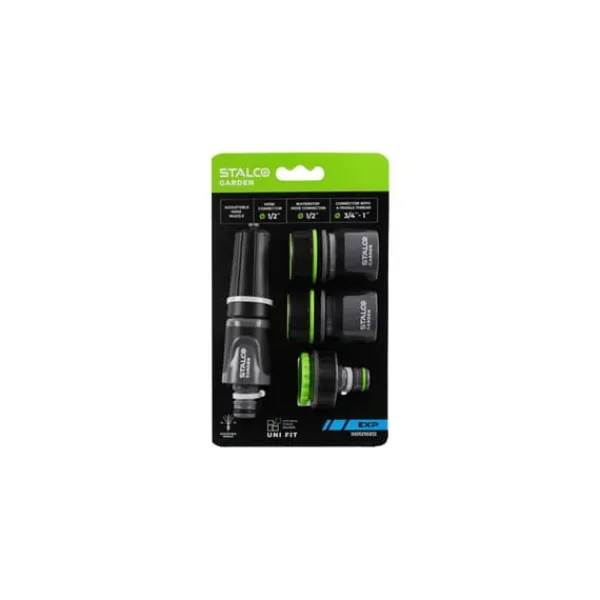 Discount 4-delt sæt med 1/2” EXP STALCO GARDEN S101210212 sprøjtedyse Vanding
