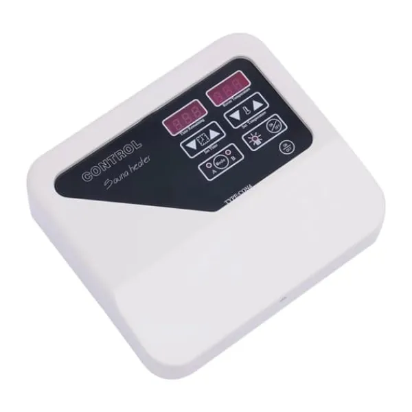 Clearance Digital saunastyring - Eksternt kontrolpanel - 3–9 kW - 220–240 V - Temperaturområde 40–105 °C - Lys maks. 60 W - Vægmonteret Sauna