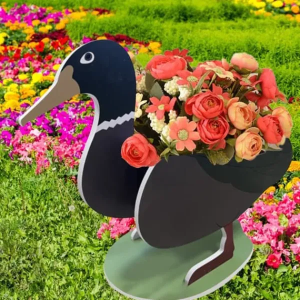 Havedekorationer^DIY Dyr Blomsterpotte Tegnefilm Desktop Sukkulent Plantemaskine Have Ornament Håndværk