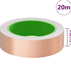 Discount Dobbelt side kobber tape - Fleksibelt landskabstape | Størrelse: 2000x3 cm | Farve: Kobber Haveduge