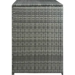 Discount Dobbelt skraldespandsskjuler i polyrattan - Opbevaring | Farve: Grå | Størrelse: 148x77x111 cm Skure, Garager & Carports