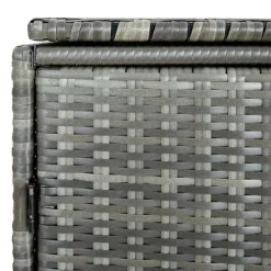 Discount Dobbelt skraldespandsskjuler i polyrattan - Opbevaring | Farve: Grå | Størrelse: 148x77x111 cm Skure, Garager & Carports