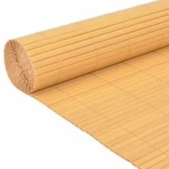 Havedekorationer^Dobbeltsidet havehegn - Vejrbestandigt PVC til terrasser og haver | Størrelse: 110x500 cm | Farve: Gul