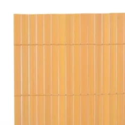 Havedekorationer^Dobbeltsidet havehegn - Vejrbestandigt PVC til terrasser og haver | Størrelse: 110x500 cm | Farve: Gul