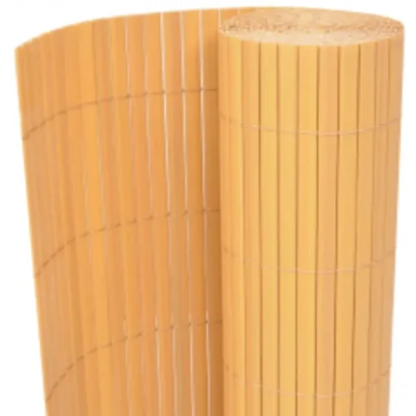 New Dobbeltsidet havehegn 90x400 cm - Slidstærkt PVC | Farve: Gul | Størrelse: 90x400 cm Havedekorationer