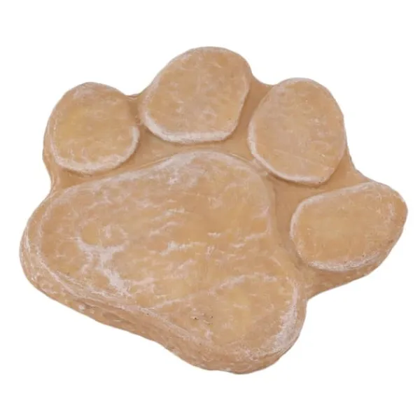 Sale Dog Memorial Stone DIY Pawprint Lettering - Pet Grave Marker for Outdoor Garden - Sandy Yellow Havesten & Trædesten