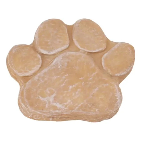 Sale Dog Memorial Stone DIY Pawprint Lettering - Pet Grave Marker for Outdoor Garden - Sandy Yellow Havesten & Trædesten