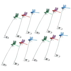 Hot Dragonfly Clip Falske Dragonfly Stang Clips Naturlig organisk koncept 3D Dragonfly Have Decor til Familie Have Potte Blomster Plænehus Statue 12 Stk | CDON Havedekorationer