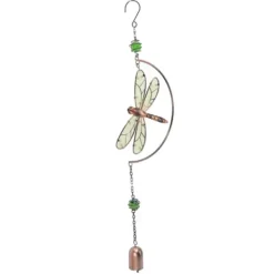 Discount Dragonfly Wind Chimes - Smukke vandtætte jernhængende ornamenter til boligindretning Vinddekoration