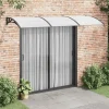 New Dørbaldakin i polycarbonat - Vejrbestandig beskyttelse | Farve: Sort/Transparent | Størrelse: 300x75 cm Buer, Spalier, Lysthuse Uden Tag