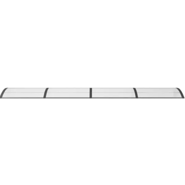 Skure, Garager & Carports^Dørbaldakin i polycarbonat 400x100 cm | Farve: Sort