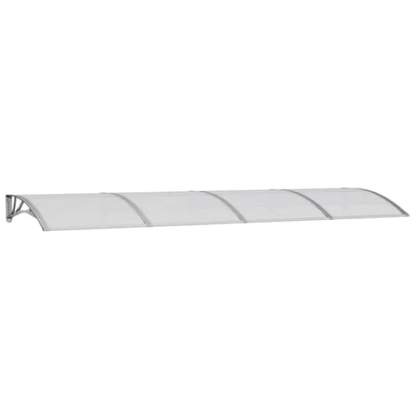 Hot Dørbaldakin i polycarbonat - Beskytter døren mod vejr | Størrelse: 350x100 cm | Farve: Grå Telte & Lysthuse