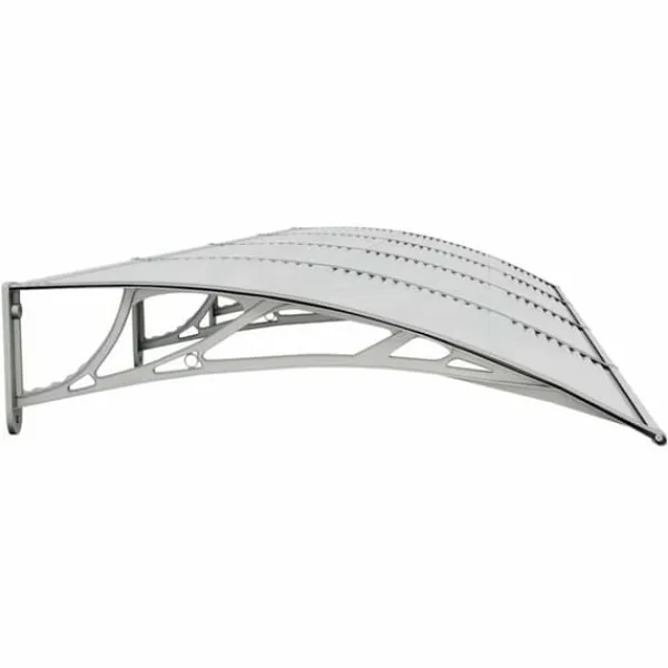 Hot Dørbaldakin i polycarbonat - Beskytter døren mod vejr | Størrelse: 350x100 cm | Farve: Grå Telte & Lysthuse