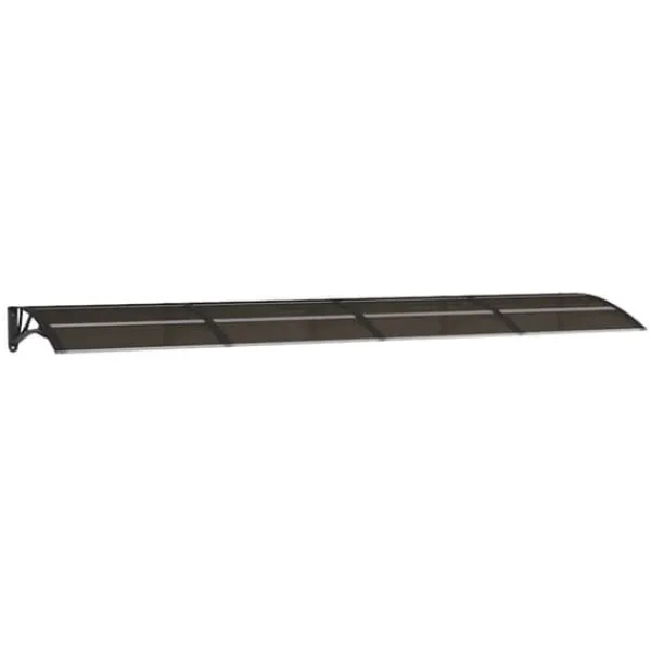 Clearance Dørbaldakin i polycarbonat - Vejrbestandig beskyttelse | Størrelse: 350x75 cm | Farve: Sort Telte & Lysthuse