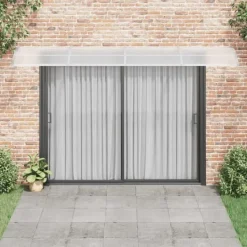 Skure, Garager & Carports^Dørbaldakin i polycarbonat - Beskyttelse mod vejr | Størrelse: 400x100 cm | Farve: Grå