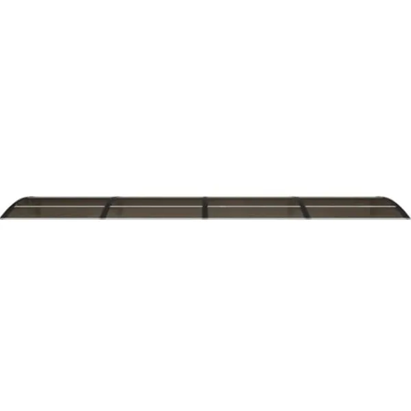 Skure, Garager & Carports^Dørbaldakin 400x100 cm - Polycarbonat | Farve: Sort | Størrelse: 400x100 cm