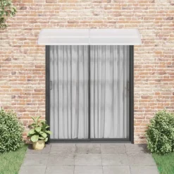 Buer, Spalier, Lysthuse Uden Tag^Dørbaldakin 200x75 cm - Vejrbestandig og holdbar | Farve: Grå/Transparent | Størrelse: 200x75 cm