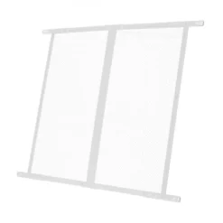 New Dørbeskytter til skærm, 80x72,4x1 cm, Hvid, Aluminium Insektmiddel & Dyreafvisende Middel