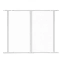 New Dørbeskytter til skærm, 80x72,4x1 cm, Hvid, Aluminium Insektmiddel & Dyreafvisende Middel