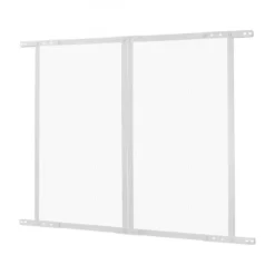 New Dørbeskytter til skærm, 80x72,4x1 cm, Hvid, Aluminium Insektmiddel & Dyreafvisende Middel