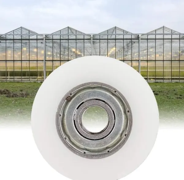 Drivhus^Dørhjulsudskiftningssæt, drivhusdørrulle, drivhusdørudskiftningsrulle, 30 mm diameter, velegnet til skydedøre