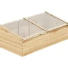 Discount Drivbænk i gran 100x50x35 cm, PC-plade, natur – drivhus/plantelåda Plantningsbænke