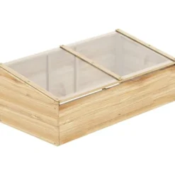 Discount Drivbænk i gran 100x50x35 cm, PC-plade, natur – drivhus/plantelåda Plantningsbænke