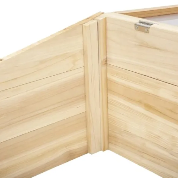 Discount Drivbænk i gran 100x50x35 cm, PC-plade, natur – drivhus/plantelåda Plantningsbænke