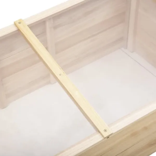Discount Drivbænk i gran 100x50x35 cm, PC-plade, natur – drivhus/plantelåda Plantningsbænke