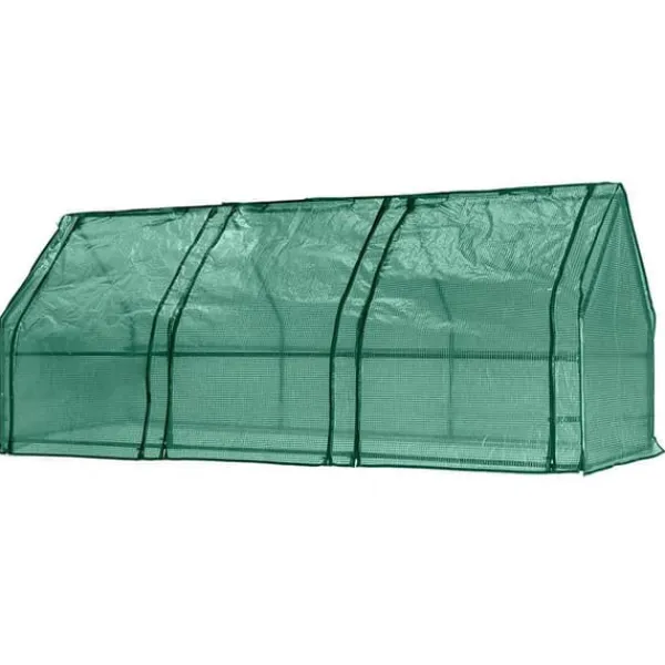 Clearance DRIVHUS 240*90*90 CM, PE-FOLIE 135G, METALKONSTRUKTION - T N15-912 Drivhus