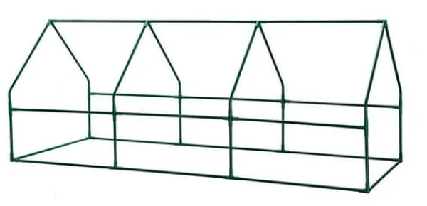 Clearance DRIVHUS 240*90*90 CM, PE-FOLIE 135G, METALKONSTRUKTION - T N15-912 Drivhus