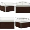 Sale Drivhus 100 x 100 x 85 cm galvaniseret stål brun - Drivhus - Drivhuse - Home & Living Drivhus