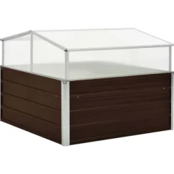 Sale Drivhus 100 x 100 x 85 cm galvaniseret stål brun - Drivhus - Drivhuse - Home & Living Drivhus