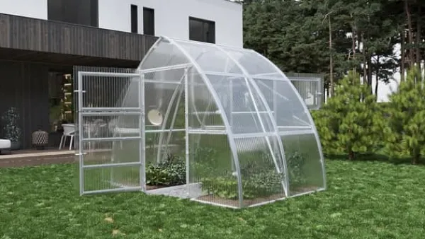 Clearance Drivhus "Arrow" 3x6m med 4mm polycarbonat Drivhus