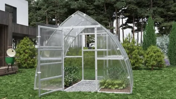 Baumera Drivhus^Drivhus "Arrow" 3x8m med 6mm polycarbonat